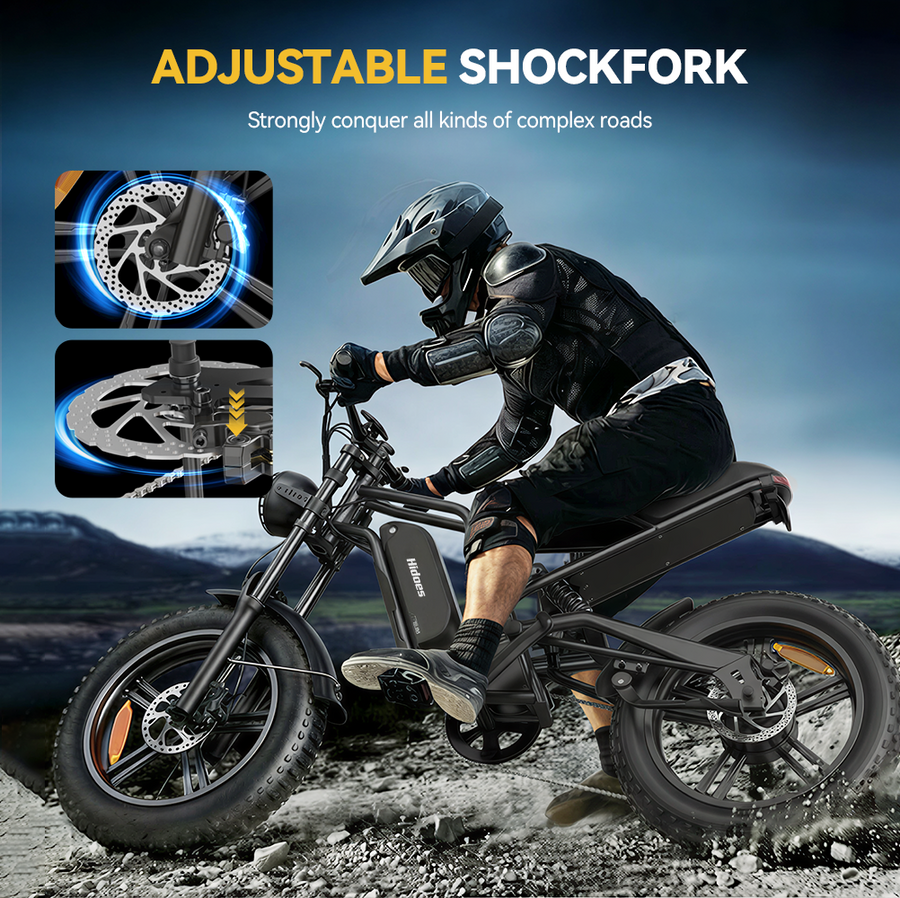 Hidoes HD-B6 1200W Fat Tyre Electric Bike – product image 10