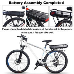 Best 36V–52V Rear Rack e-Bike Battery 17.5Ah–22.5Ah Panasonic Cells | Professional e-Bike Kit Battery for Bafang Mid Drive & Hub Motors | High-Performance Lithium Battery with Smart BMS