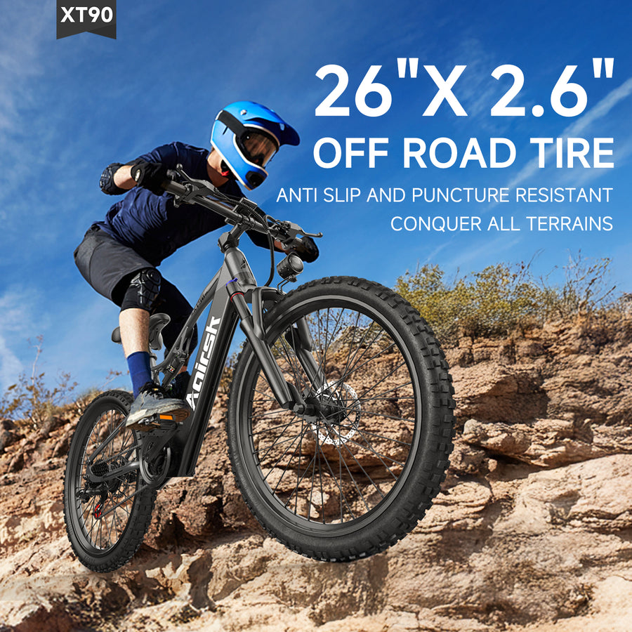 Aairsk XT90 electric mountain bike suspension detail