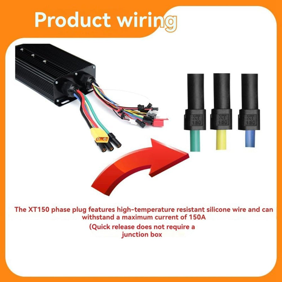 72V 3000W 60A Sine Wave E-Bike Controller – product image 4