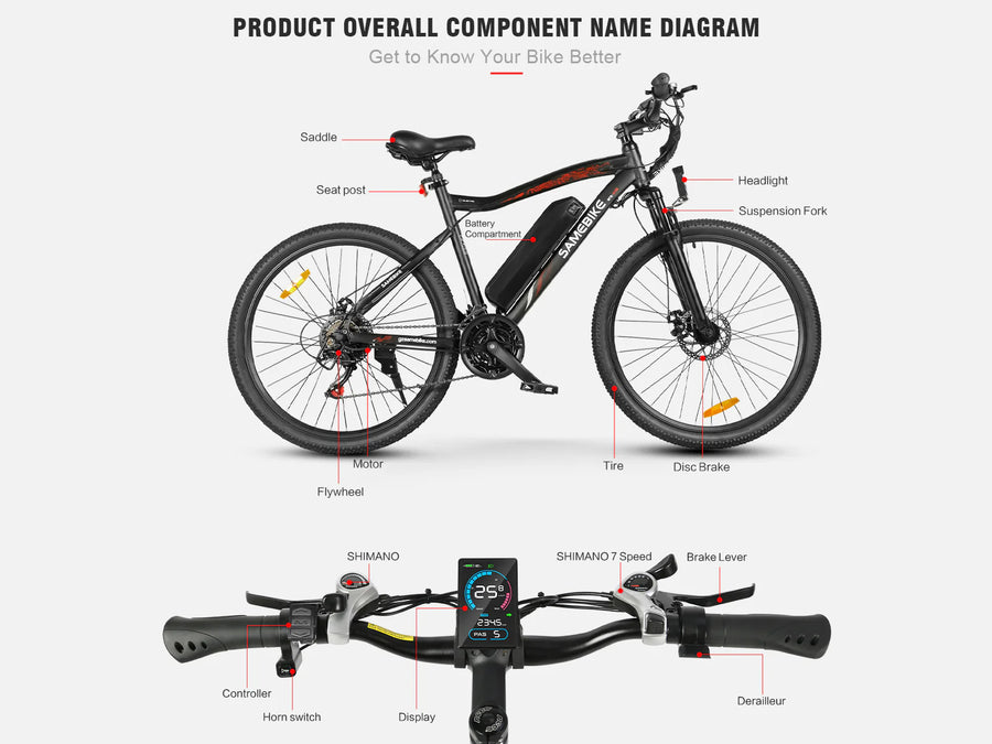 SAMEBIKE SY26-II 26-Inch Electric Mountain Bike – product image 2
