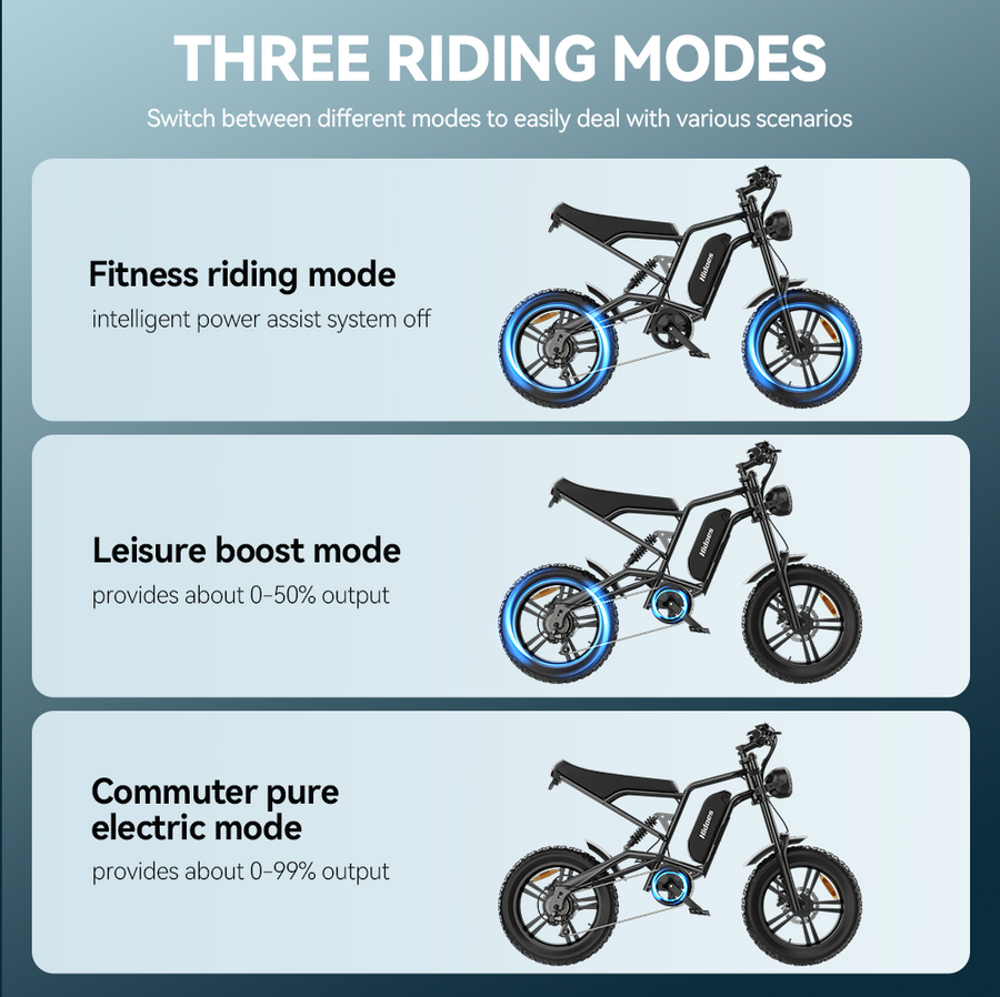 Hidoes HD-B6 1200W Fat Tyre Electric Bike – product image 6