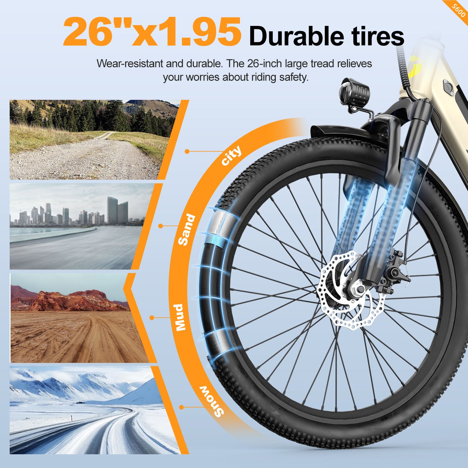Aairsk S600 Electric Bike - Removable Battery