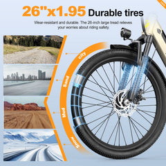 Aairsk S600 Electric Bike - Removable Battery