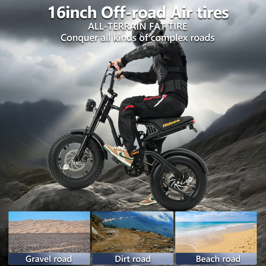 Hidoes HD-B6 Mini 500W Fat Tyre Electric Bike – product image 16
