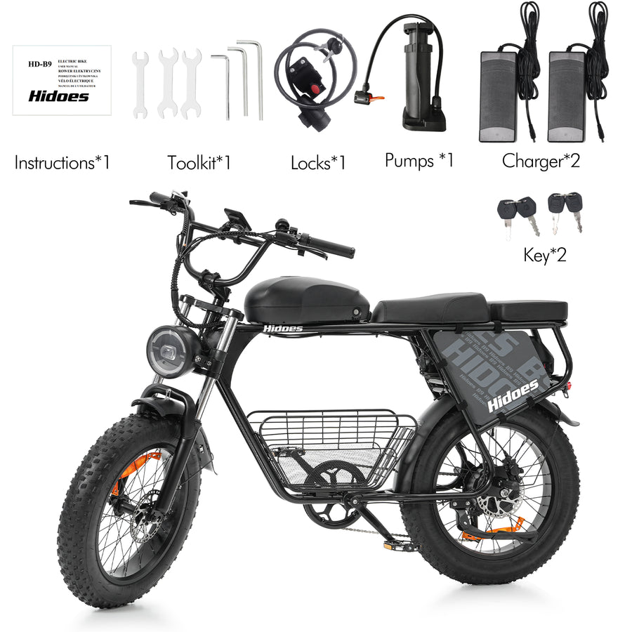 Hidoes HD-B9 Dual-Battery Fat Tyre Electric Bike – product image 6