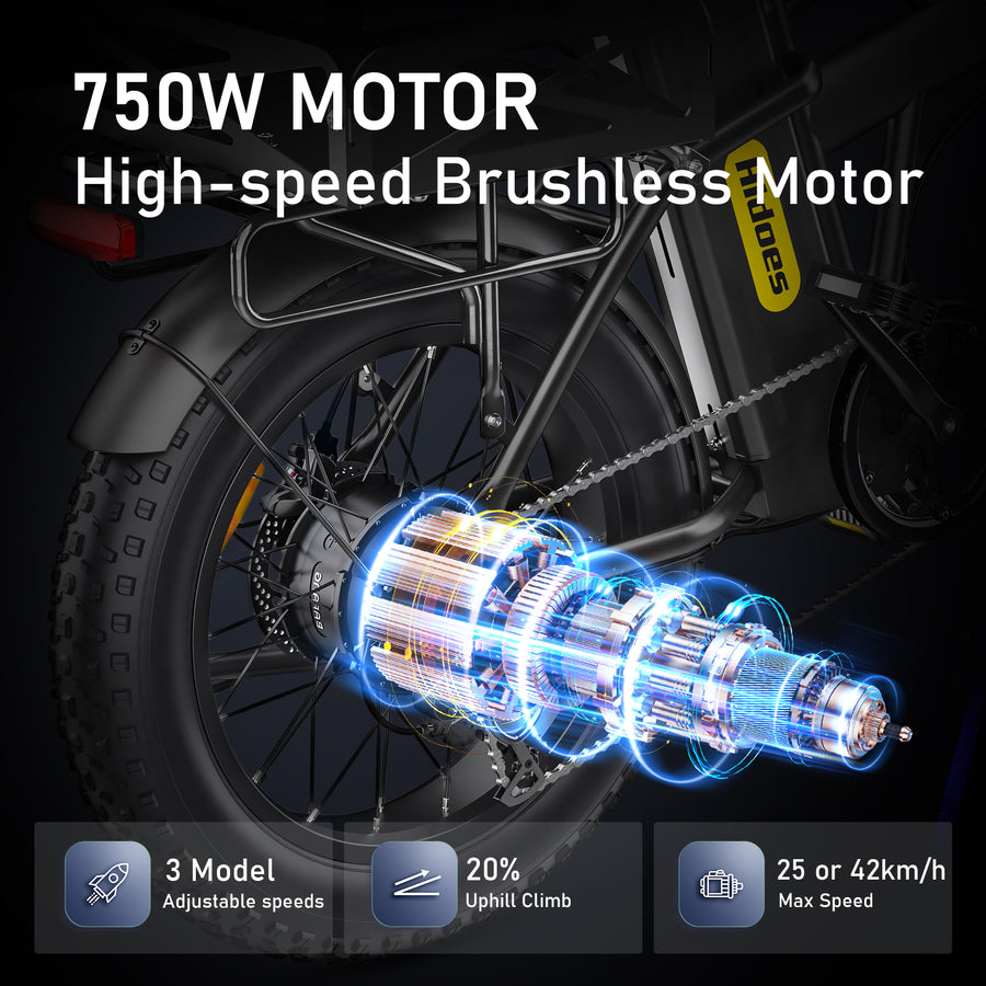 Hidoes HD-F3 Pro 750W Long-Range Fat Tyre E-Bike – product image 12