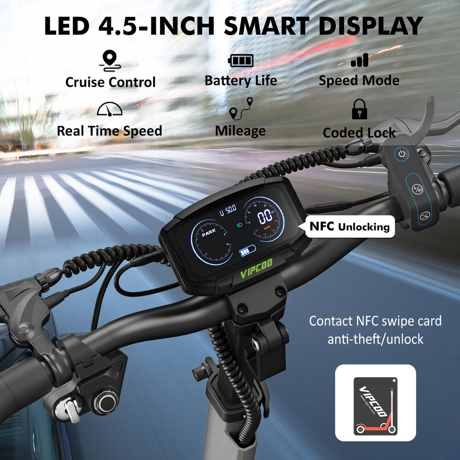 VIPCOO VS6 1000W Folding Electric Scooter – product image 13