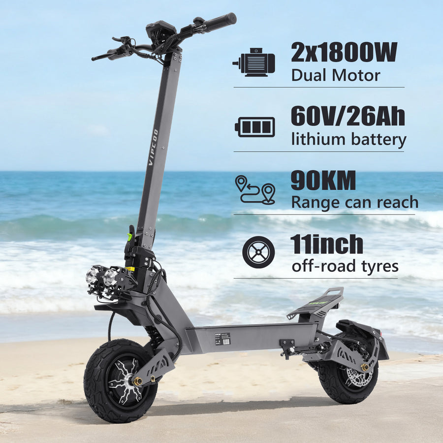 VIPCOO VS9 Dual 1800W Electric Scooter – product image 7