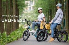 URLIFE E20 electric bikes in an outdoor setting