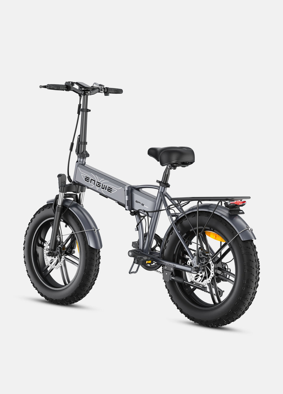 ENGWE EP-2 Boost grey electric bike rear three-quarter view