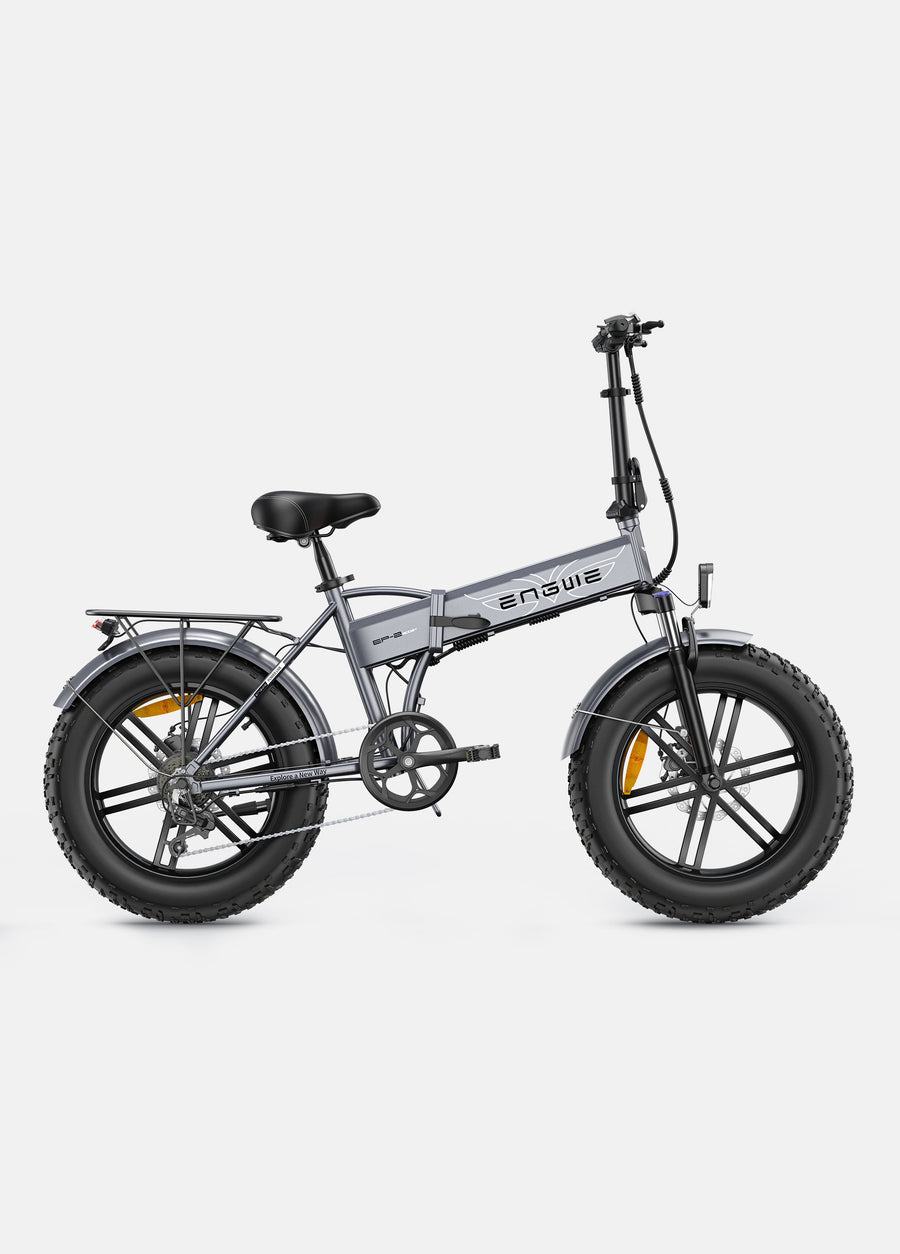 ENGWE EP-2 Boost grey fat tyre electric bike side view
