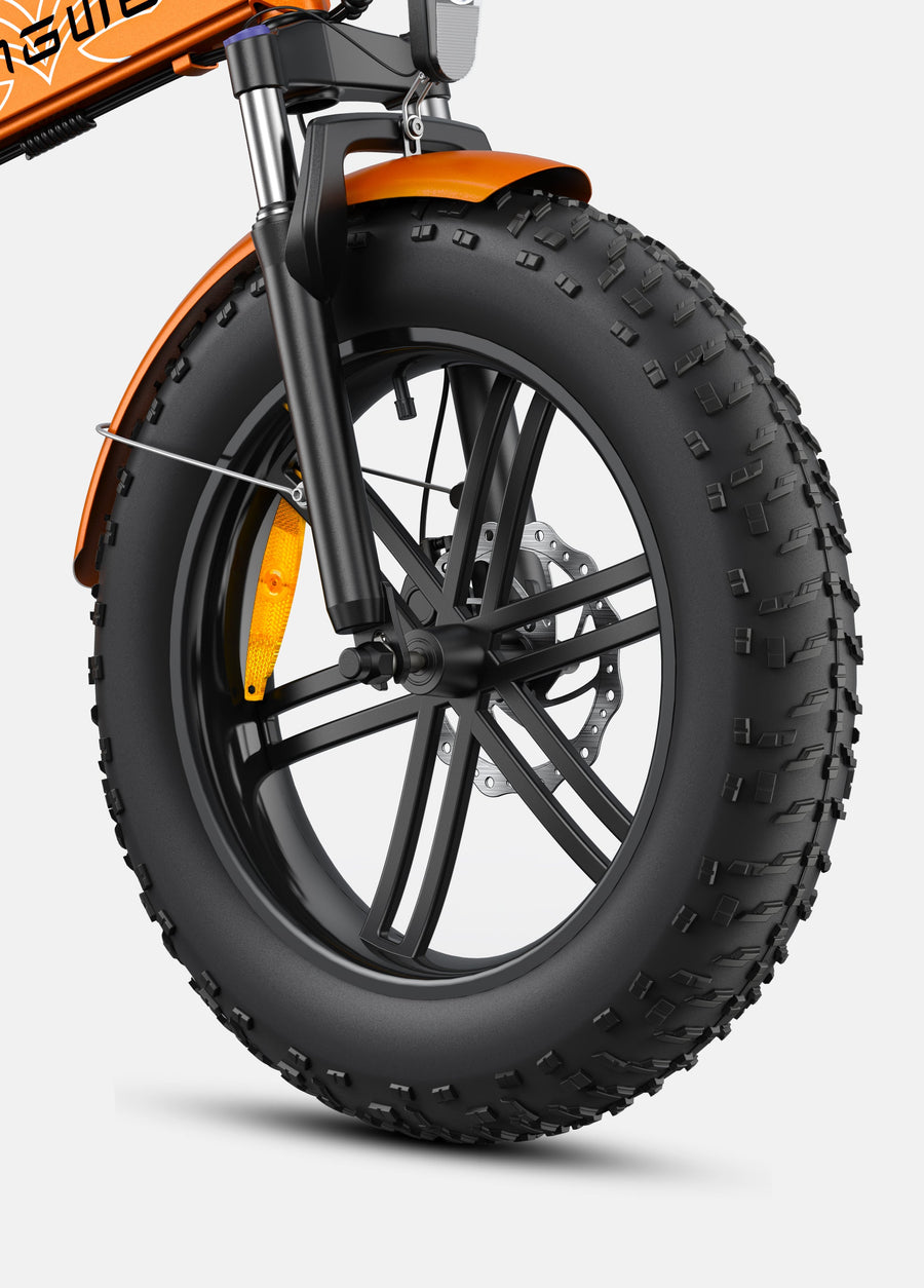 ENGWE EP-2 Boost 20 x 4-inch fat tyre detail