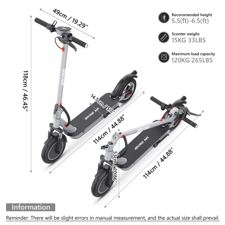 iENYRID M1 500W Electric Scooter with App – product image 4