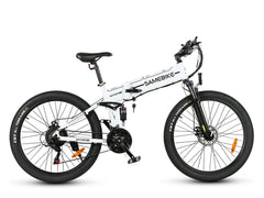 SAMEBIKE LO26-II-FT-YD folding electric mountain bike in white