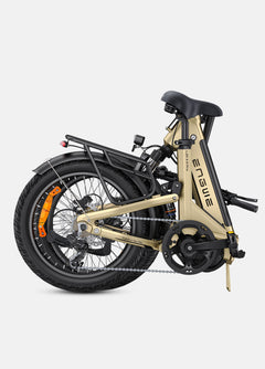 ENGWE L20 3.0 Pro champagne folding e-bike folded for storage