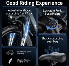 Aairsk GT300 250W Electric Bike - 26 Inch Blue or Black – product image 10