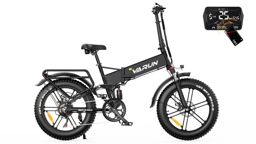 VARUN S20-2 Pro folding 20x4 fat tyre electric bike